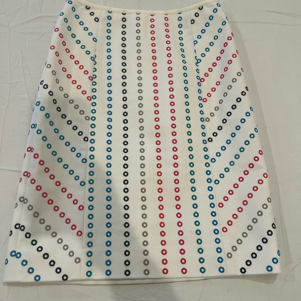 NWOT Etcetera multicolor embroidered skirt